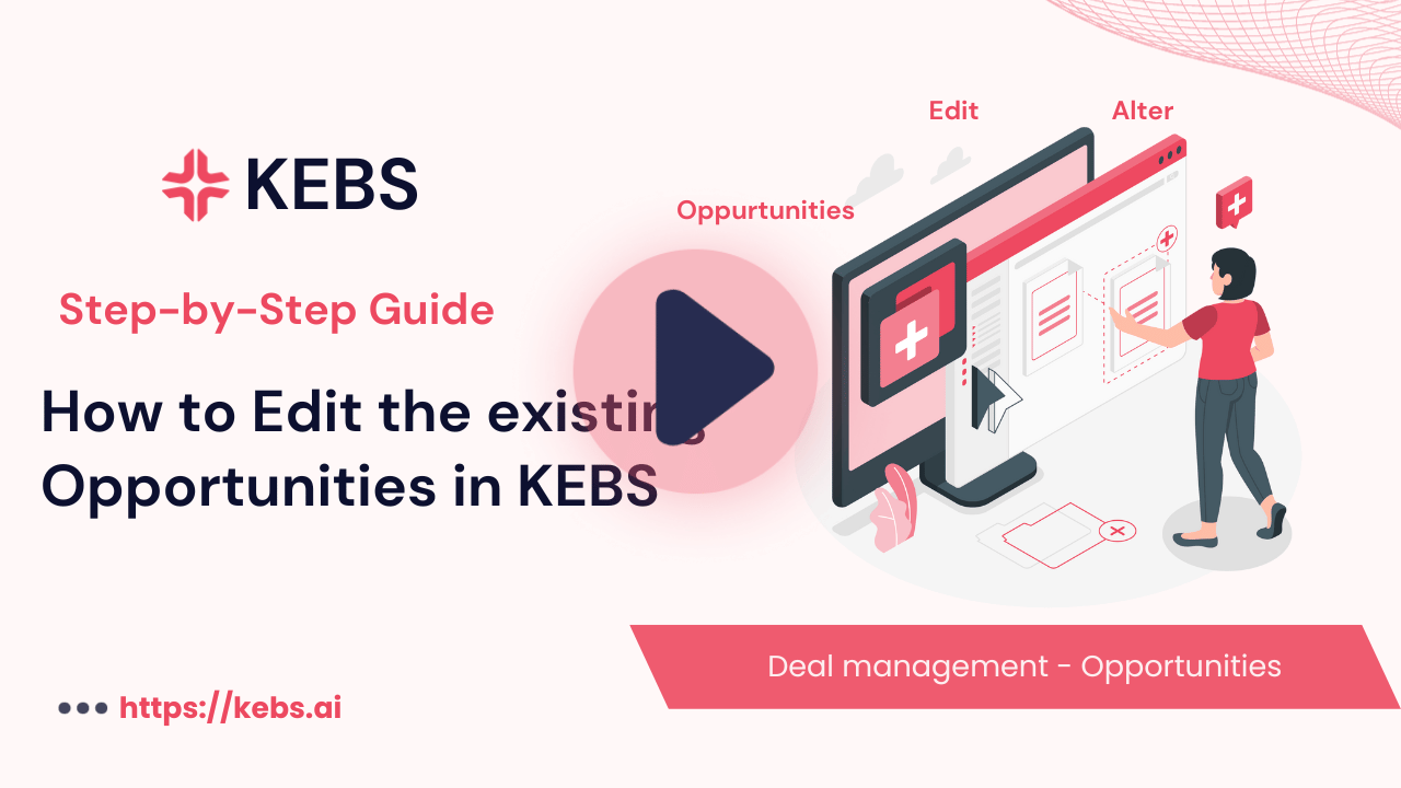 How to Edit the existing Opportunities in KEBS
