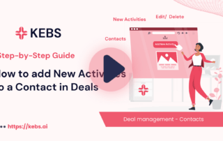 How to add New Activities to a Contact in Deals