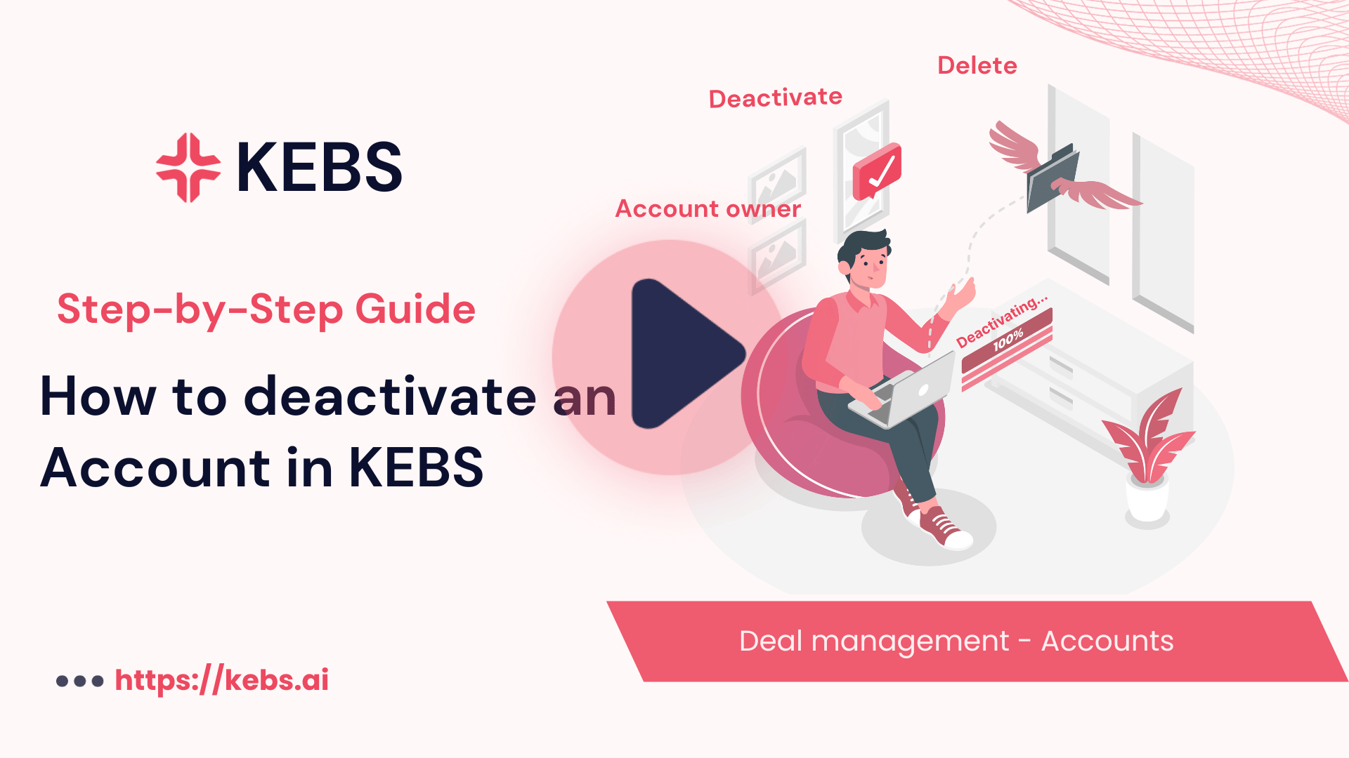 How to deactivate an Account in KEBS