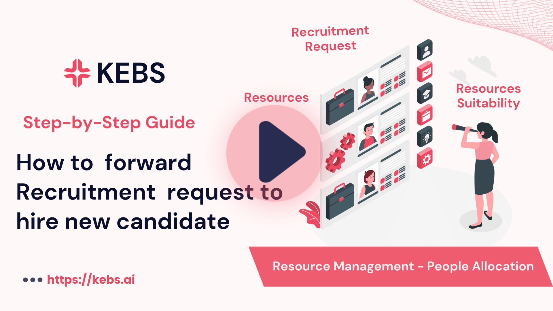 How to forward Recruitment request to hire new candidate