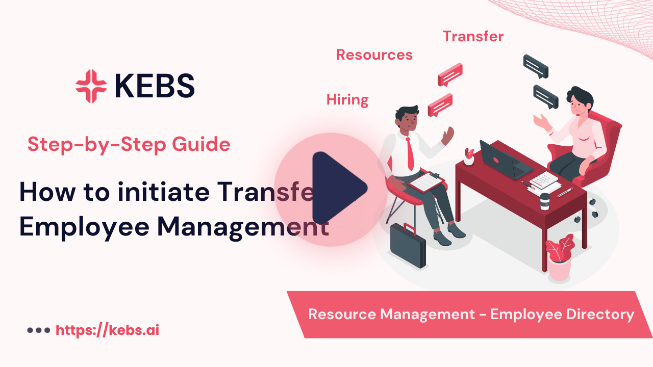 How to initiate Transfer in Employee Management