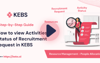 How to view Activities & Status of Recruitment request in KEBS