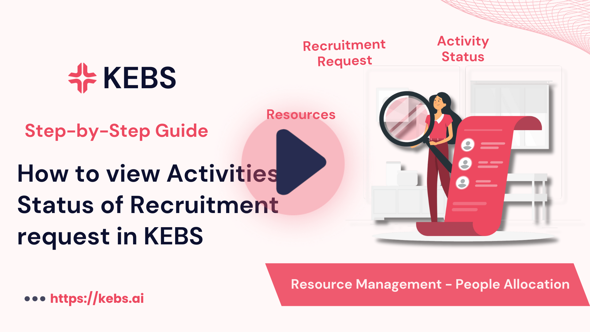 How to view Activities & Status of Recruitment request in KEBS
