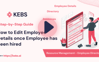 How to Edit Employee Details once Employee has been hired