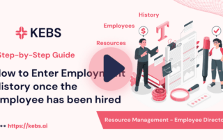 How to Enter Employment History once the Employee has been hired