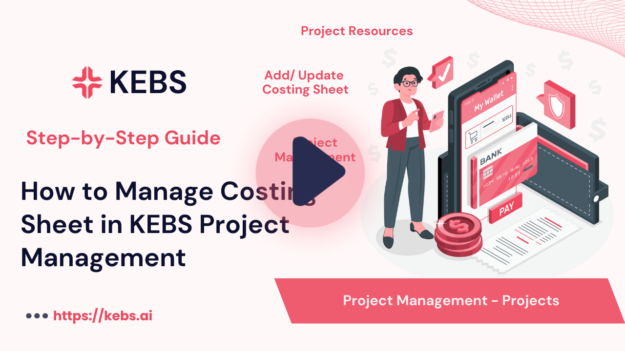 How to Manage Costing Sheet in KEBS Project Management