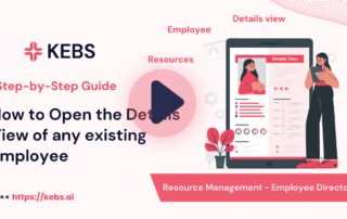 How to Open the Details View of any existing Employee