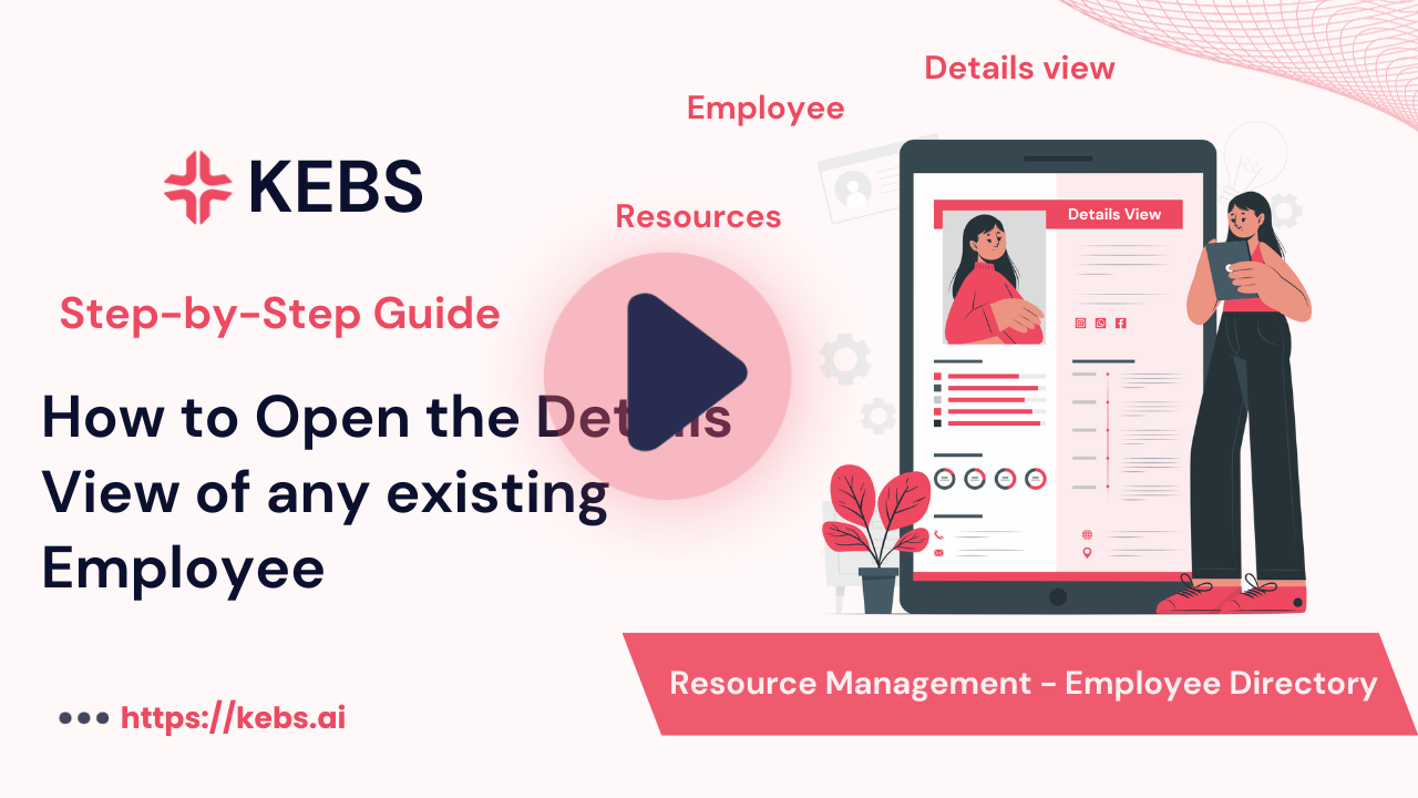 How to Open the Details View of any existing Employee
