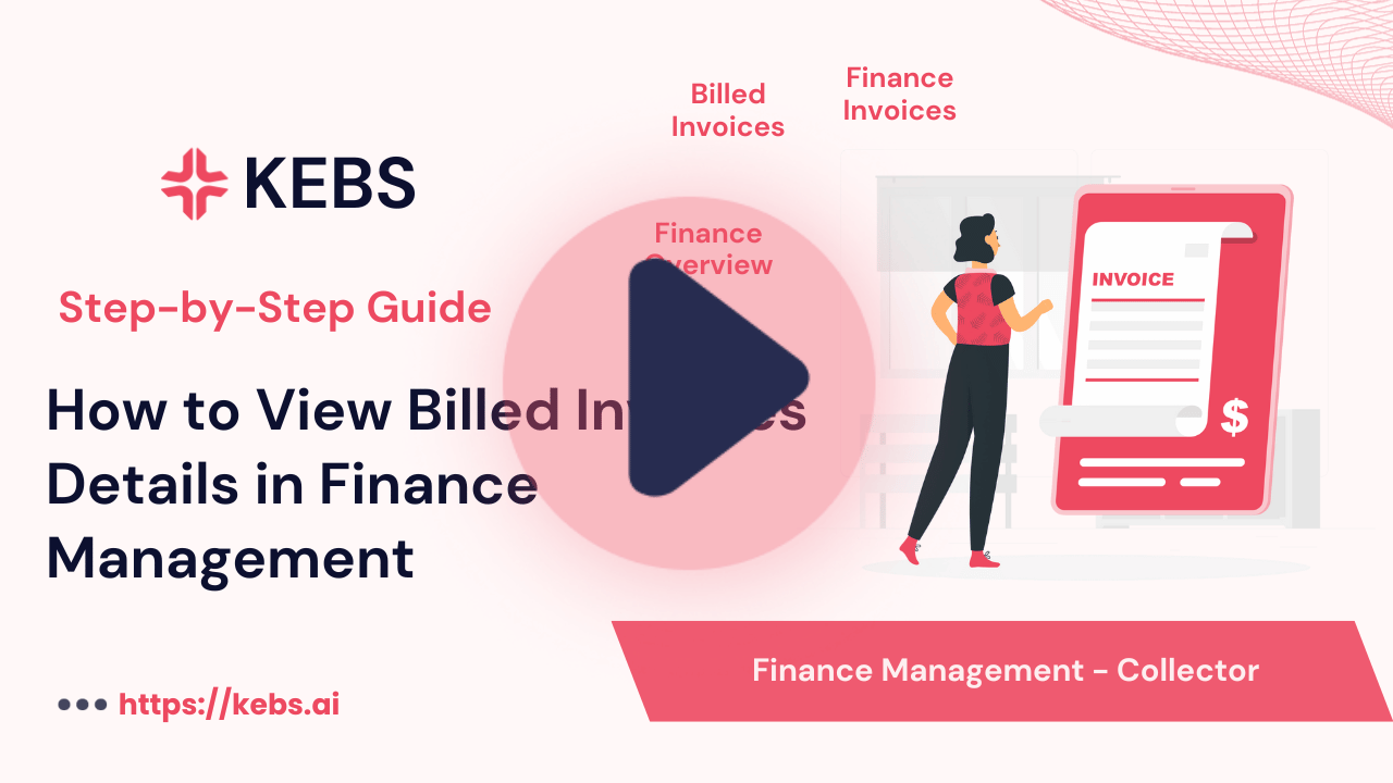 How to View Billed Invoices Details in Finance Management