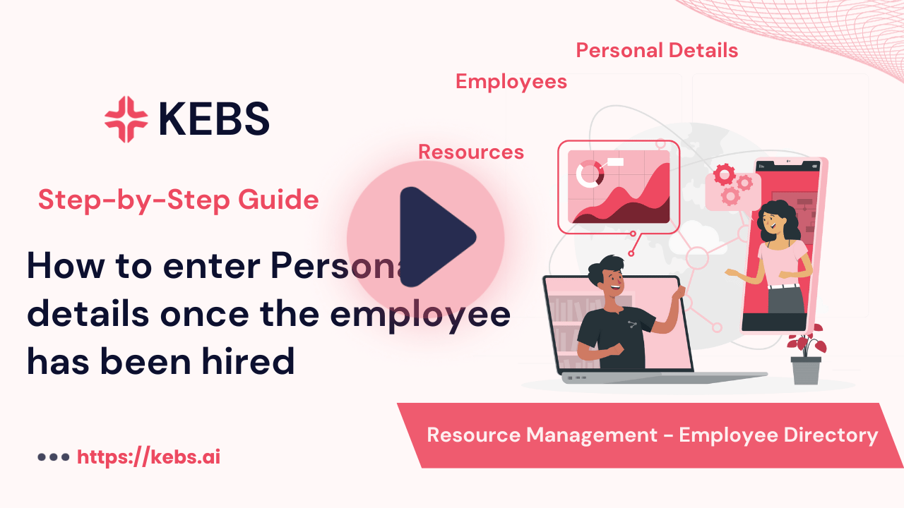 How to enter Personal details once the employee has been hired