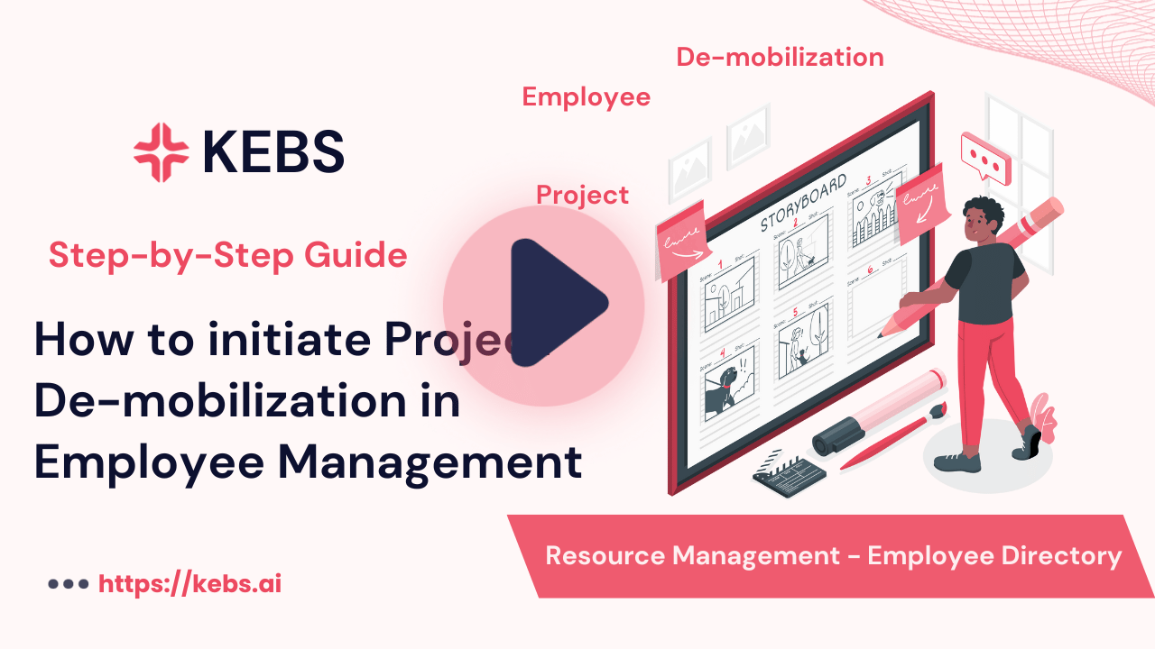 How to initiate Project De-mobilization in Employee Management