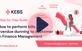 How to perform bills overdue dunning to customer in Finance Management