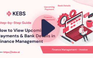 How to View Upcoming Payments & Bank Details in Finance Management