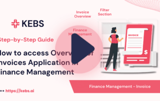 How to access Overview of Invoices Application in Finance Management