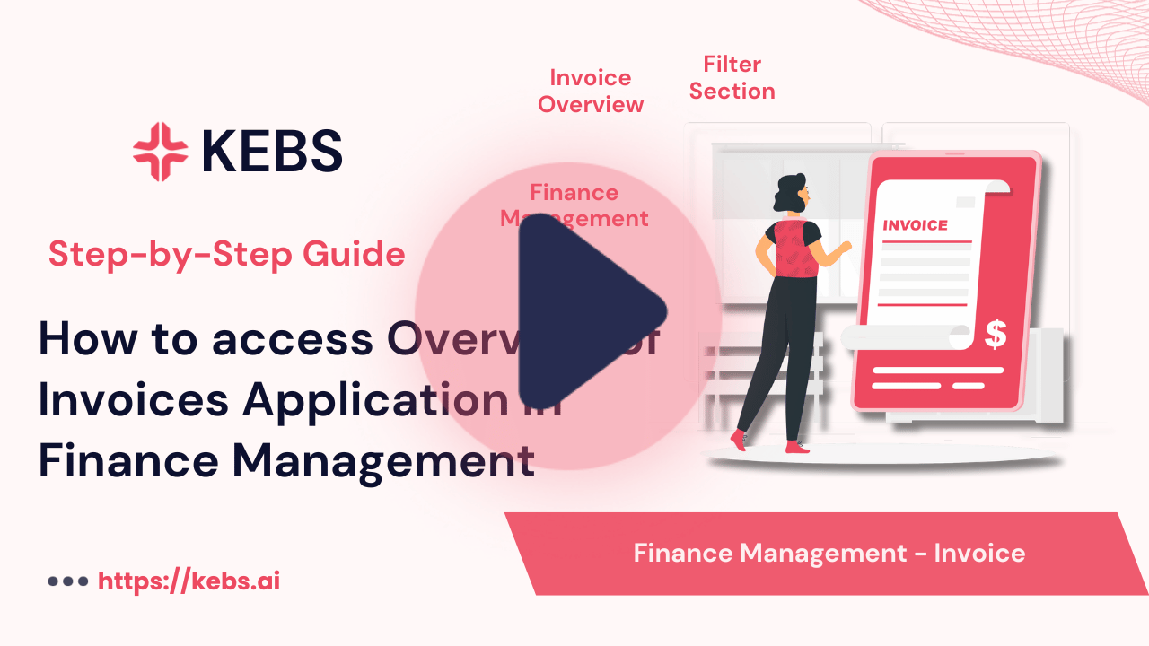 How to access Overview of Invoices Application in Finance Management
